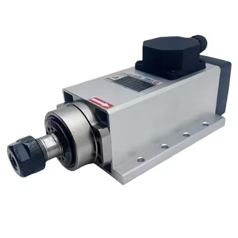 GDZ80X73-2.2 2.2KW Spindle ER20 24000RPM 220V 380V 2200W Air Cooled CNC motor spindle Square with fl