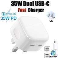*SG STOCK* 35W USB-C+C Power Adapter