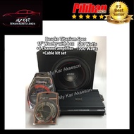 Bosoko Titanium Spec SET~4-Channel AMPLIFIER 1700 Watts, BOSOKO 12" woofer with box 500 watts ,Power