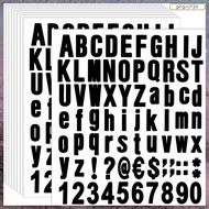 [L E U R] 770 Pieces 10 Sheets Self Adhesive Vinyl Letters Numbers Kit, Alphabet Number Stickers for