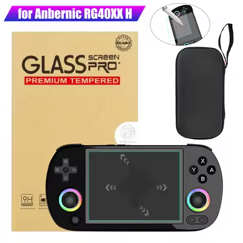 for RG40XX H/RG405M EVA Hard Carry Bag Shockproof Travel Protective Case with Hand Strap Storage Box