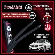 RunShield For BMW X1 F48 (2015-2022) Hydrophobic Coating Silicone Wiper Blade Car Windshield Wiper