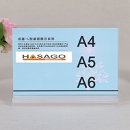 Mica Menu Mica Shelf A4 A5 A6 mica standee Mica Board Desktop Mica Display Shelf Qr code Desktop Inn