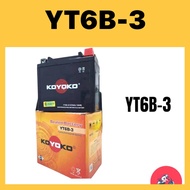 KOYOKO SEALED BATTERY YT6B-3 YT6B RS150 BATERI RS150 RS150 BATTERY KOYOKO KERING SEAL RS150R RS 150 