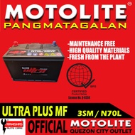 MOTOLITE 3SMF ULTRA PLUS Maintenance Free Car Automotive Battery 3SM N70 N70L D31 D31L D31R