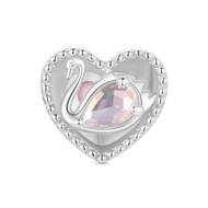 Gnoce Ballet Swan Heart Charm