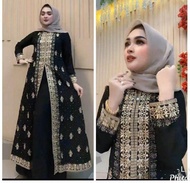 ZANA ABAYA // COD // GAMIS TURKEY WANITA JERSEY PREMIUM BUSUI (MEWAH CANTIK) SERUTI KELILING // ABAY