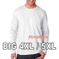 4XL 5XL Plain Oversized T-Shirt for Men and Women, Long Jumbo Shirt White Oversized T-Shirt Size