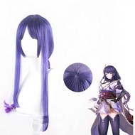 Wig Rambut Palsu Genshin Impact Raiden Shogun Cosplay