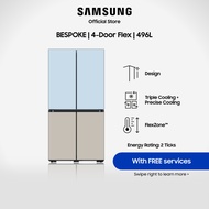Samsung F-60A948GG39GG BESPOKE Refrigerator 496L Multi-door with Customisable Design 2 Ticks | Auto Ice Maker