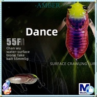 AMBER Floating Surface Crawling Lure, Simulation Design Floating Type Artificial Simulation Lure, Ci