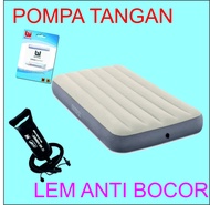 PAKET Kasur Angin HIGH QUALITY - INTEX DURA BEAM TWIN ( 191x99x25cm ) untuk 1 orang single bed cocok