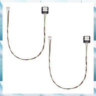 [G V W E] 2PCS for  CyberBrick WS2812 RGB LED Light Board IDC0.8 4-Pin Connector 3D Printed Model Co