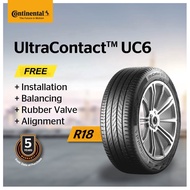 [Continental Official] UltraContact UC6 235/55R18 235/50R18 225/50R18 255/45R18 225/45R18 215/55R18 (with installation)