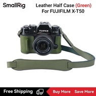SmallRig เคสกล้อง XT50 แบบหนังครึ่งตัวสำหรับ FUJIFILM X-T50 (สีดำ/น้ำตาล/เขียว) 4709 / 4710 / 4711