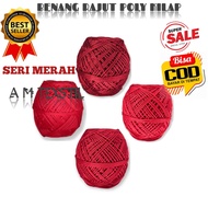 MERAH D27 SHINE POLY KNITTING YARN RED SERIES