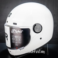 JPX HELM JP ROKR SOLID | BROKEN WHITE | RETRO CLASSIC