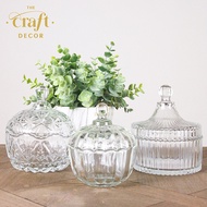 The Craft Decor Glass Bowl Door Gift | Sugar Bowl Souvenir | Bekas Kaca | Goodies Wedding Party | Balang Raya