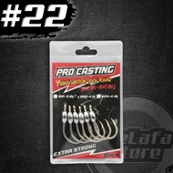 Mata Kail Ancak 6pcs/Pack Pro Casting Batu Ketuk Kolam Chinu Hook Super Strong Casting Mancing