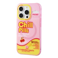 WAKCAS Cute Magnetic Phone Case for iPhone 15 pro Max Personality Joy Pill Apple 17 Shell Compatible