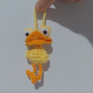 Cute duck, the ugly duckling, knitted duck, knitted duck