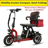 3 Wheels Foldable Mobility Scooter PMA