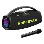 Hopestar A65 ลำโพงบลูทูธ 300วัตต์ พร้อมไมค์ลอย1อัน ลำโพง6ดอก ปรับเบสได้3โหมด รุ่นใหม่ล่าสุด