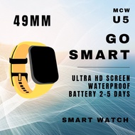 【NEW】 49MM SMART WATCH U5 ULTRA HD DAILY WATERPROOF BLUETOOH CALL  WHATSAPP REPLY HEALTH & SPORT WAT