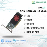 AMD Radeon RX 550X / RX 550 4GB GDDR5 128Bits HDMI / DisplayPort / Mini DP for MT/ Workstation Graph