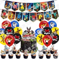 99 Nights in The Forest Theme Birthday Party Decoration 99 Nights in The Forest Cake Insert Balloon