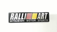 Metal Car Sticker Aluminum Emblem Decal For RALLIART Logo ASX Lancer Pajero Outlander L200