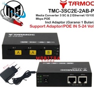 Viral Tarmoc Tmc-3Sc2E-2Ab-P | Media Converter Switch 3Sc 2Lan / 3 Sc 2 Lan 10/100Mbps Poe In 5-24 V