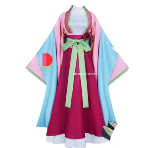 Maomao Cosplay Costume Pink Dress Halloween Party