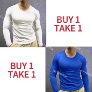 Simple active longsleeve shirt men's clothing apparel daily clothing quick dry fabric
