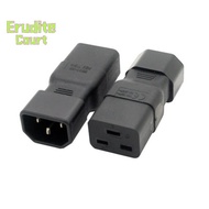 [EruditeCourtS] IEC320 Male C19 to Female C14 Power Adapter Mains Extension Connector [NEW]