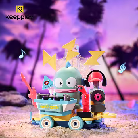 New Keeppley Building Block Sanrio Kuromi Half Mermaid Original Cute Cartoon Assembly Model Decorati