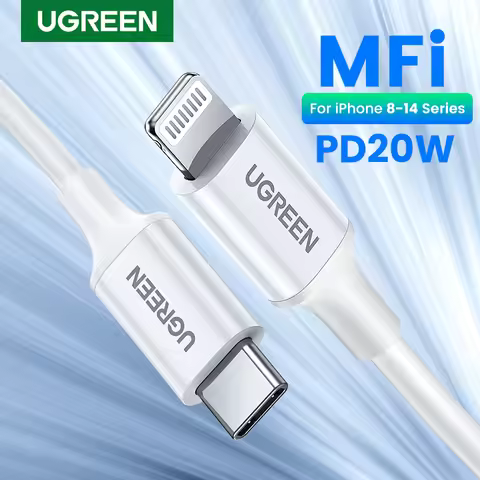UGREEN 20W PD MFi USB C to Lightning Cable iPhone 14 13 Pro Max Type C Fast Charging Data Cable for 
