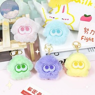 ZHEN Splatoon Inkling Plush Keychain Anime Orange Red Inkling Animal Backpack Pendant Soft Stuffed C