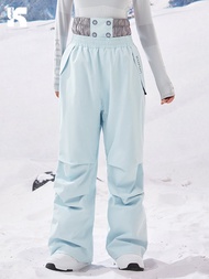 เสื้อผ้าสกีกันลมกันน้ำ Kufun สำหรับผู้ชายและผู้หญิง เสื้อผ้ากีฬาฤดูหนาวแบบเต็มชุด วัสดุโพลีเอสเตอร์