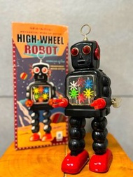 HIGH-WHEEL ROBOT鐵皮發條機器人