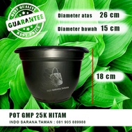POT 25K HITAM Pot Tanaman Pot Bunga Pot Plastik Pot Unik Pot Motif