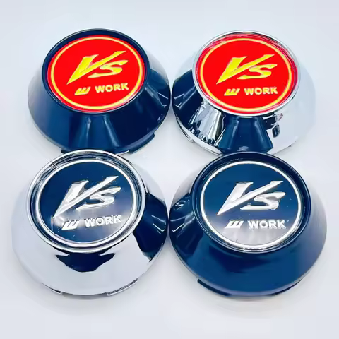 4pcs 3D 60mm 64mm 65mm 68mm 69mm For Car emblem Wheel hub Center Cap 45mm W Work Badge covers sticke
