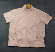 JAKET SPORT WINDBREAKER PENDEK WANITA SOFT PINK BRAND ELLESSE SIZE M