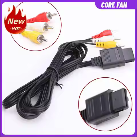 AV Audio Video A/V TV Cable Cord For Nintendo 64 N64 GameCube NGC SNES SFC Game Console Connecting l