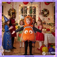 【SOYACAR】Child Clownfish Costume Jumpsuit Finding Nemo Clownfish Halloween Cosplay Party Clothes