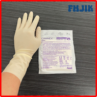 FHJIK Ansell Gammex Latex gloves-powder-free (10 pairs/bag) natural latex color gloves length 30cm N