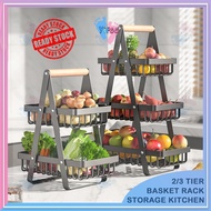 2/3 Tier Multi Layer Rack Bawang Vegetables Basket Portable Kitchen Storage Fruits Household AC-396