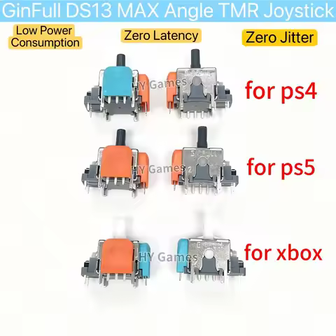 25pcs GINFULL DS13 MAX 2nd Generation TMR Electromagnetic Joystick for PS5/PS4/Xbox Gamepad Controll