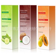 P r e t y C o w Melon Coconut Wood Facial Exfoliating Gel Cream 1 0m l Body Cleansing
