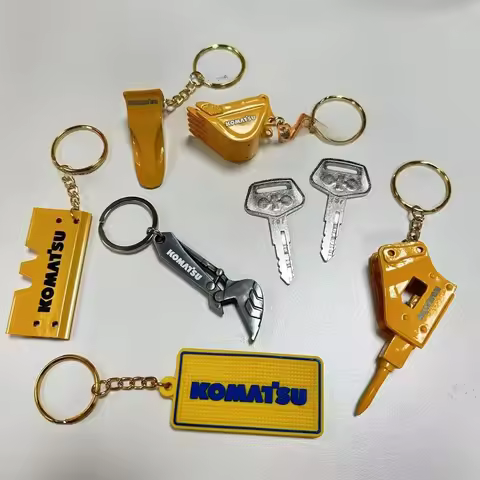 2PCS 787 Keys for Komatsu Excavator Dozer Loader Heavy Equipment TR261434， With bottle opener keycha